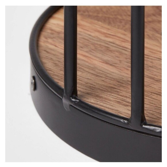 Target Threshold Iron and Mangowood Wire Paper Towel Holder Black NEW!! - Picture 3 of 8